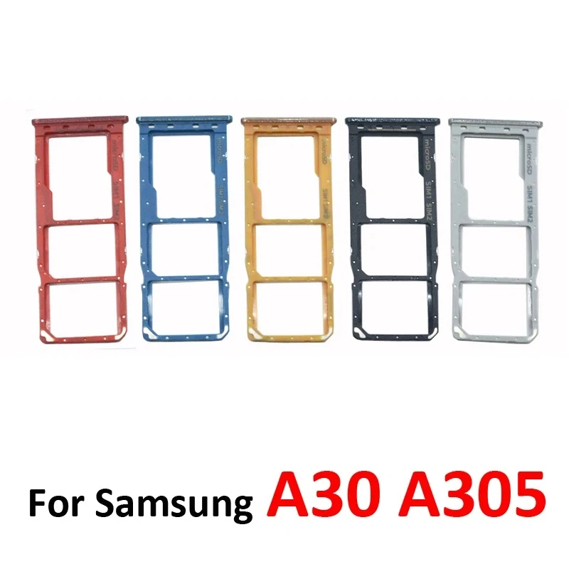 Держатель лотка для SIM-карты для Samsung Galaxy A30 A305 A305F A305FN A305G A305GN Адаптер слота для карты Micro SD для мобильного телефона