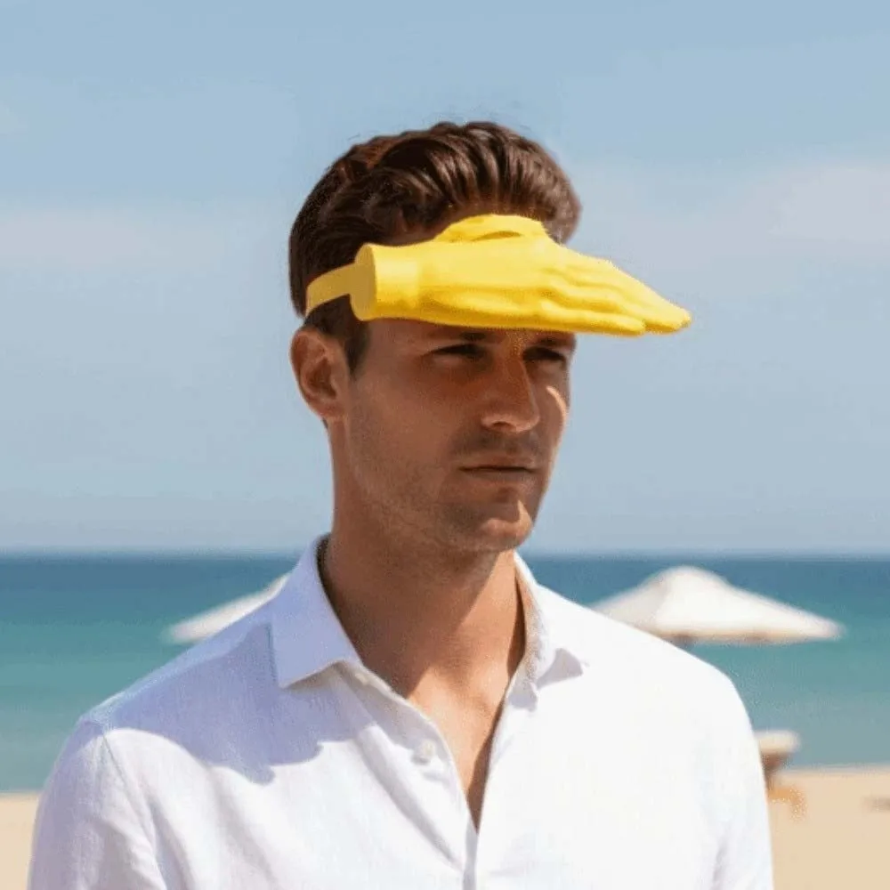 Hair Hoop Palm Sun Visor Headband Funny PLA Right Hand Sun Hat Detachable Adjustable Sun Protection Quirky Hairband Children
