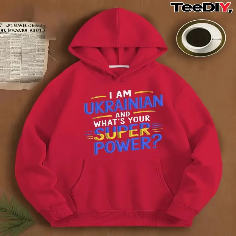 

Зима-Осень, женская толстовка больших размеров, женская одежда больших размеров, украинская супермощная, желтая, синяя, с текстом, уличный стиль, забавная, модная