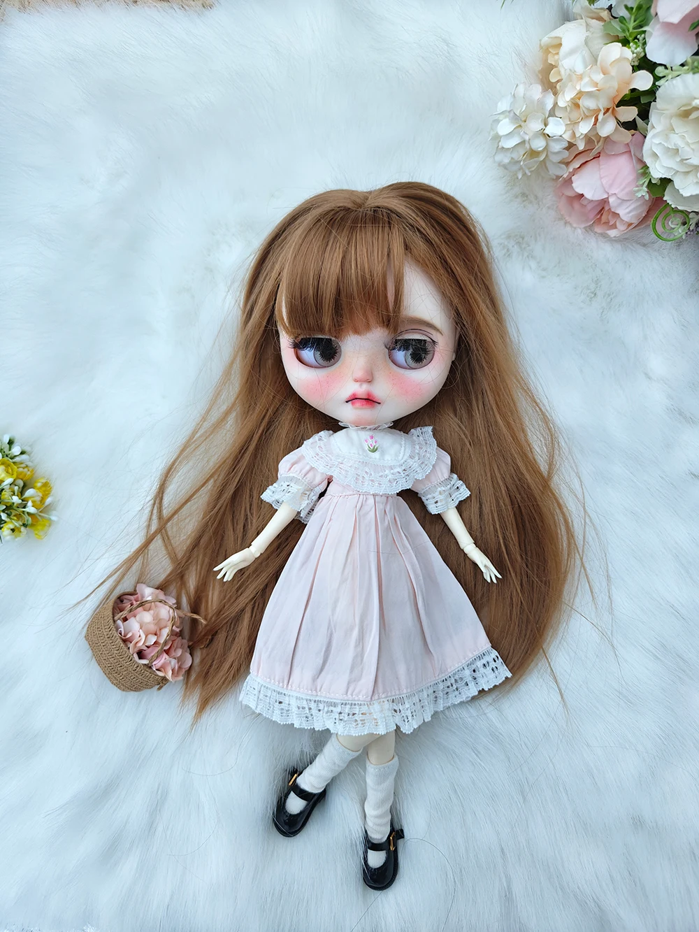 Blythe doll clothes  Vintage  Multiple colors  barbie dress Handmade Dress for Blythe doll Accessories  28-30 cm OB22 OB24 AZONE