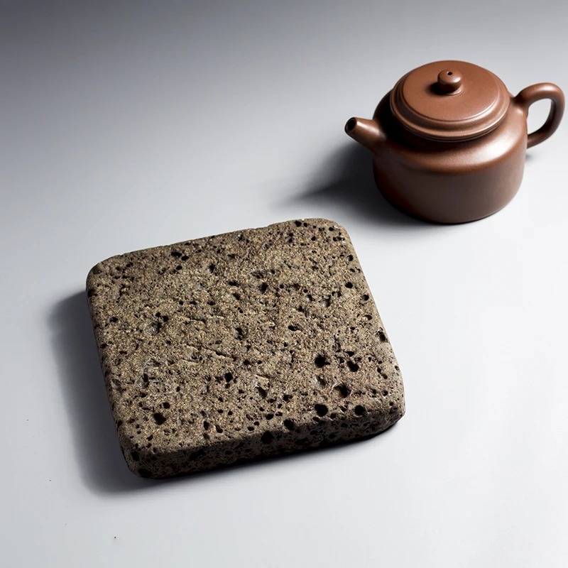 

Coasters Anti-scald and Heat Insulation Creative Hand-polished Home Table Decoration Natural Stone Teapot Mat Tea Set Cup Mat