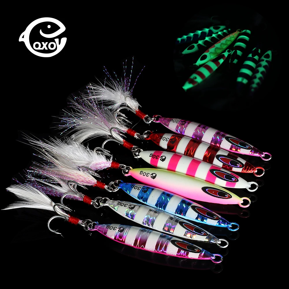 QXO VIB  Fishing Lures Metal Jig Spoon Winter Fishing Goods For Fishing Octopus Jigging Lure Hard Ice Spinners Spoon Bait Shad