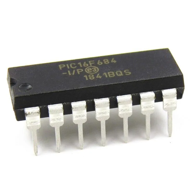 

5pcs PIC16F684-I P PIC16F684 DIP14 Plastic protective casing