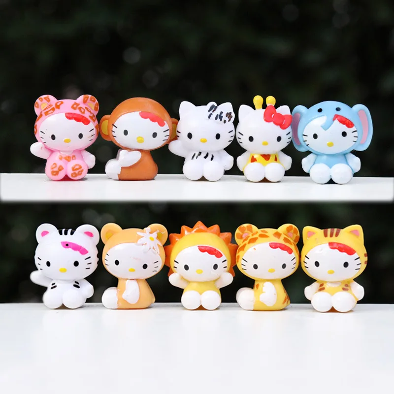 

10 шт. 3D силиконовые бусины в стиле Sanrio, бусины Hello Kitty для создания украшений своими руками: ожерелья, браслеты, цепочки для сосок