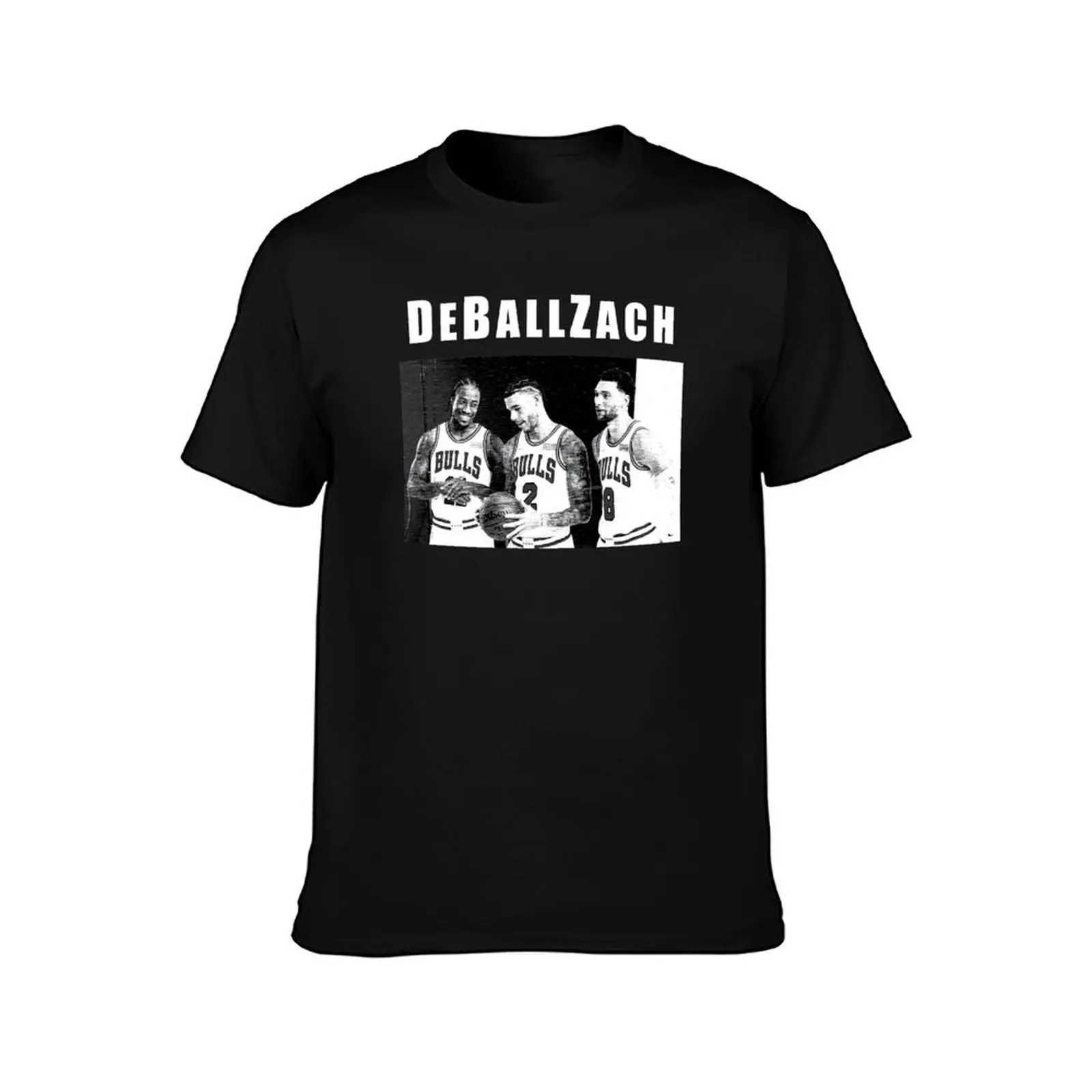 DeBallZach - Bulls Big 3 T-Shirt Big Size Crew Neck T-Shirt