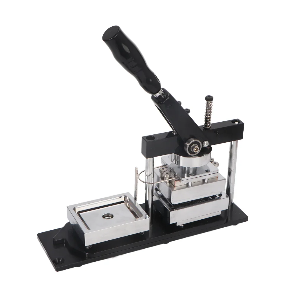 Manual 80*53mm Rectangular Badge Button Making Machine Magnetic Fridge - Press Machine for Restaurant Industries