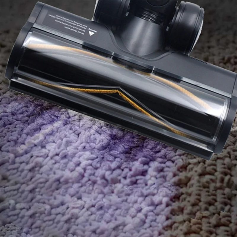 B90B-Vacuum Electric Floor Brush+2Xroller Brush For Dreame R10 R20 R30 T30 Floor Soft Roller Brush Head With LED Dust Light