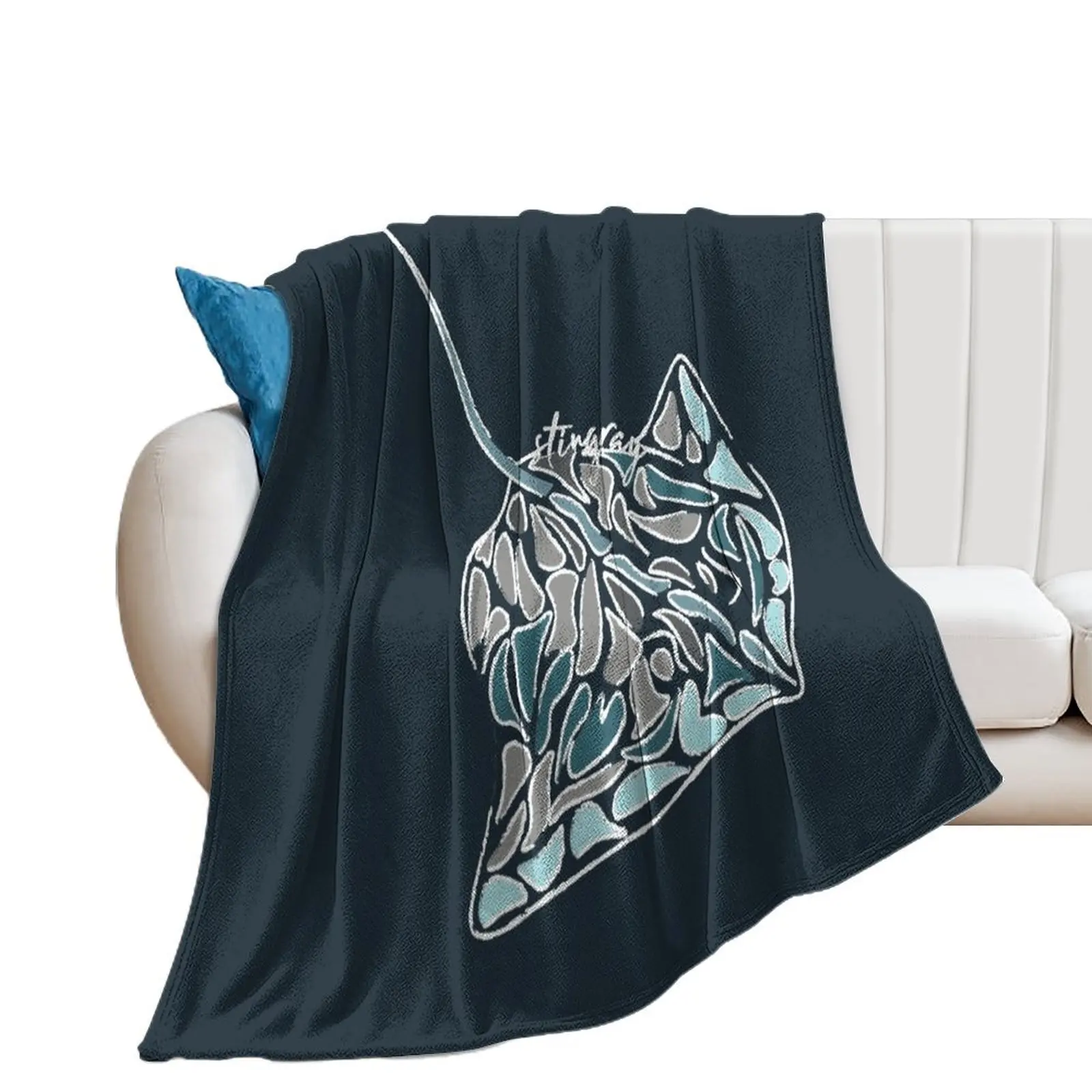 

Stingray CB Throw Blanket Decorative Sofas Luxury Throw Soft Big Blankets