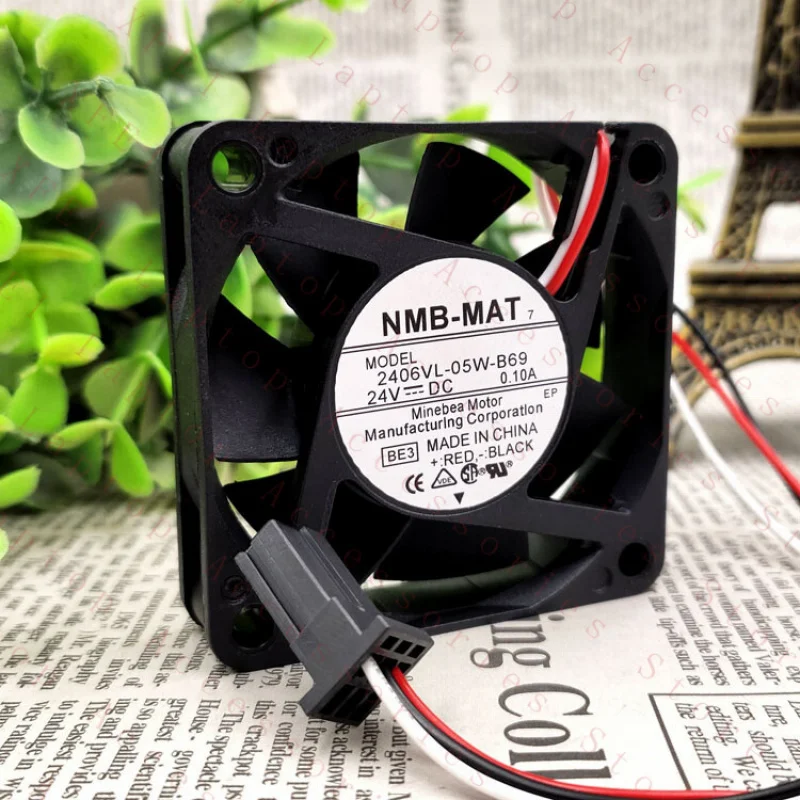 

D 1PC FOR NMB-MAT 2406VL-05W-B69 Cooling Fan 24V 0.10A 6CM New