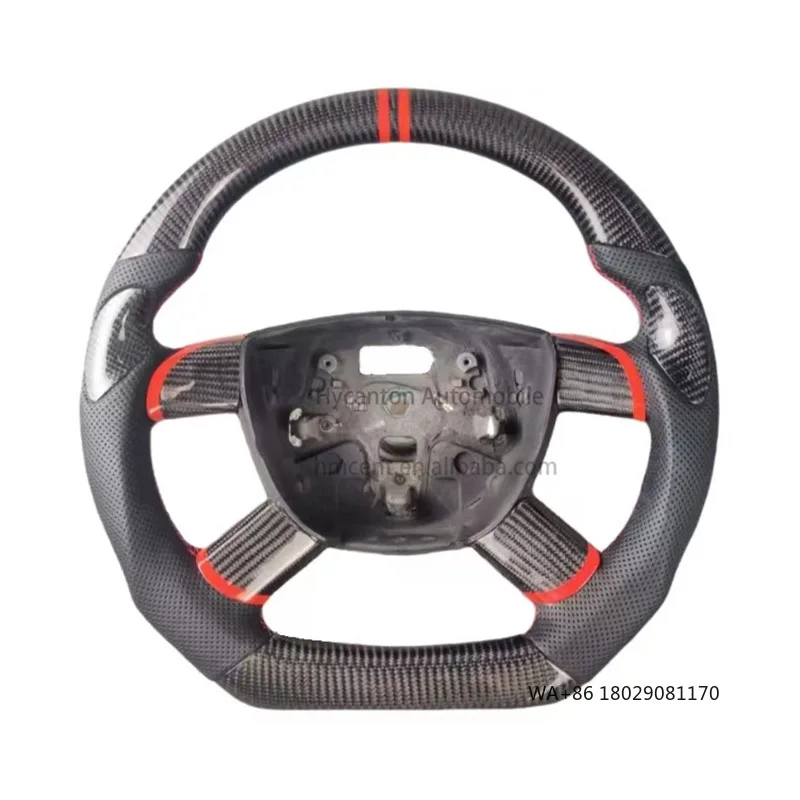 

Высококачественные автоматические обновления, усовершенствованная перфорированная кожа из углеродного волокна для рулевого колеса автомобиля Ford Focus