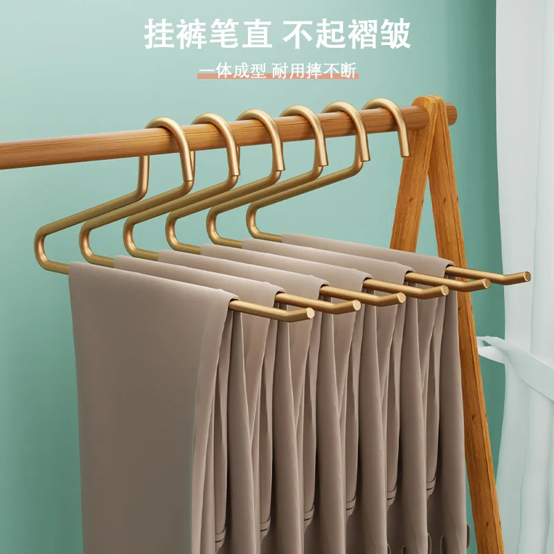 5 قطع من رف السراويل على شكل حرف Z من سبائك الألومنيوم، شماعة السراويل المنزلية، مشبك السراويل المضاد للانزلاق، رف السراويل على شكل أوزة #3