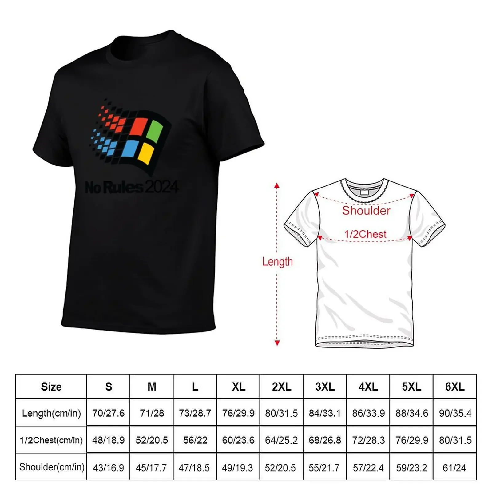 No Rules - Windows95man - Finland - Eurovision 2024 T-Shirt baggy shirts blanks mens t shirts pack