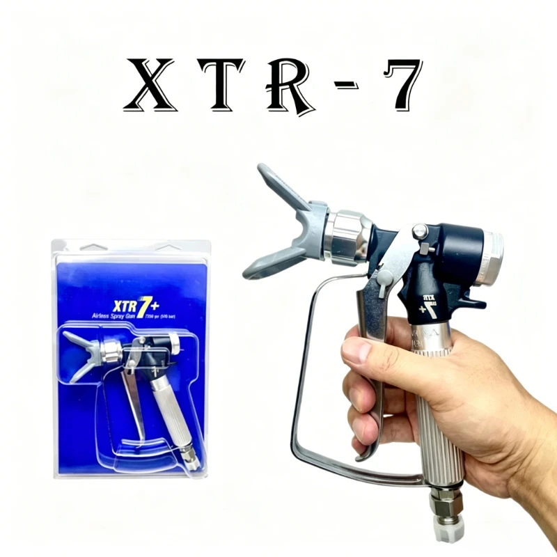 

XTR-7 High Pressure Airless Spray Gun 7250 psi (500 bar) Professional 4-Finger Trigger Heavy Airless Spray Accessories