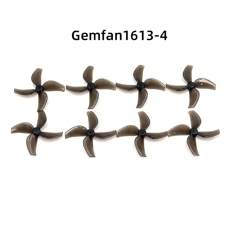Gemfan1613-4 Ultra-Lightweight Design 40mm FPV Racing Quadcopter Four-Blade Reversible Propeller 1mm Hole Diameter