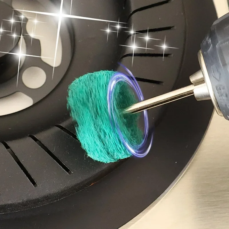 

50/10pcs Mini Drill Abrasive Brush Nylon Buffing Polishing Wheel Sanding Head Scouring Pad Electric Grinder Brushes Rotary Tools