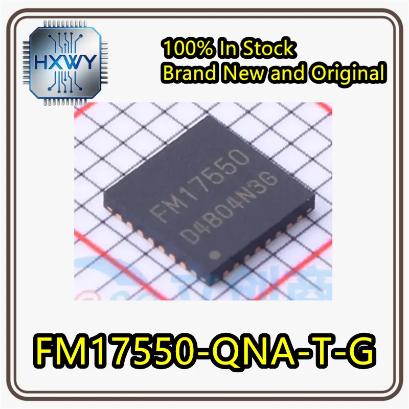 (10/50 pieces) FM17550-QNA-T-G FM17550 SMD QFN32 RFID Card Chip Brand New Original In Stock Electronic Device IC
