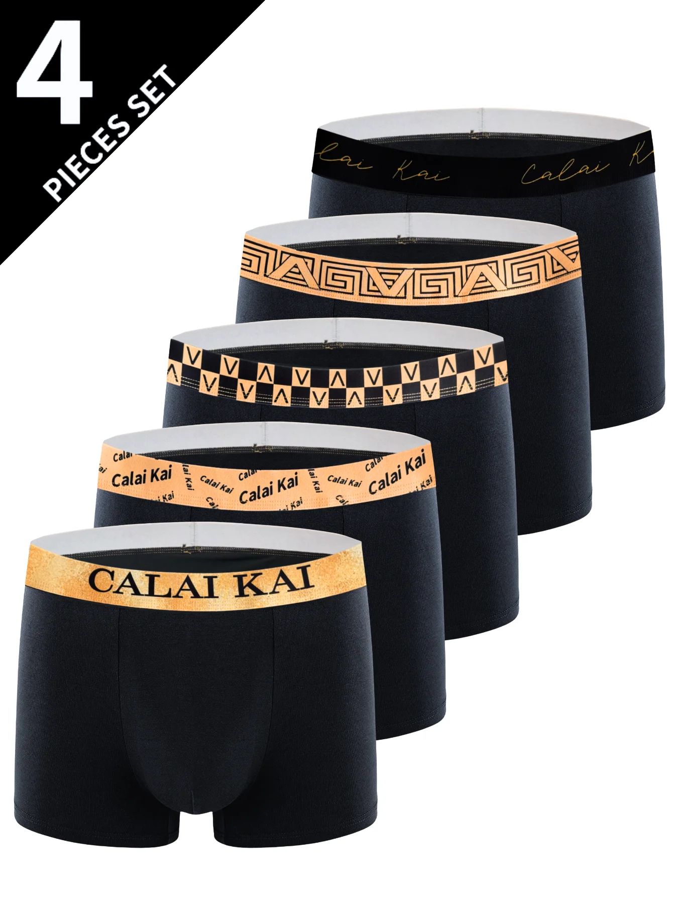 

4pcs Men Underwear Boxers Pack Boxer Hombre Mens Traning Sexy Underpants Fashion Boys Boxershorts Men Sports Comfy Men Boxers