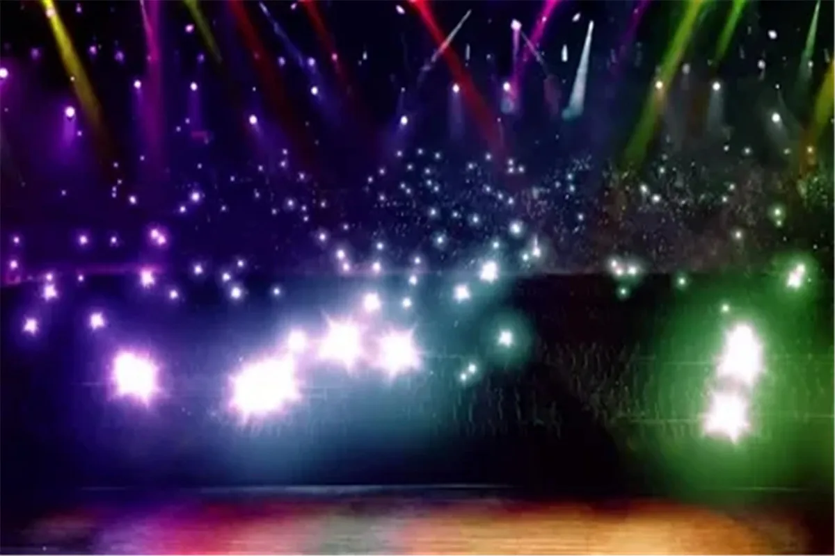 Music Concert Stage Spotlight Backgrounds Photographic For Happy Birthday Party Adult Portrait Banner Poster Supplies Backdrops