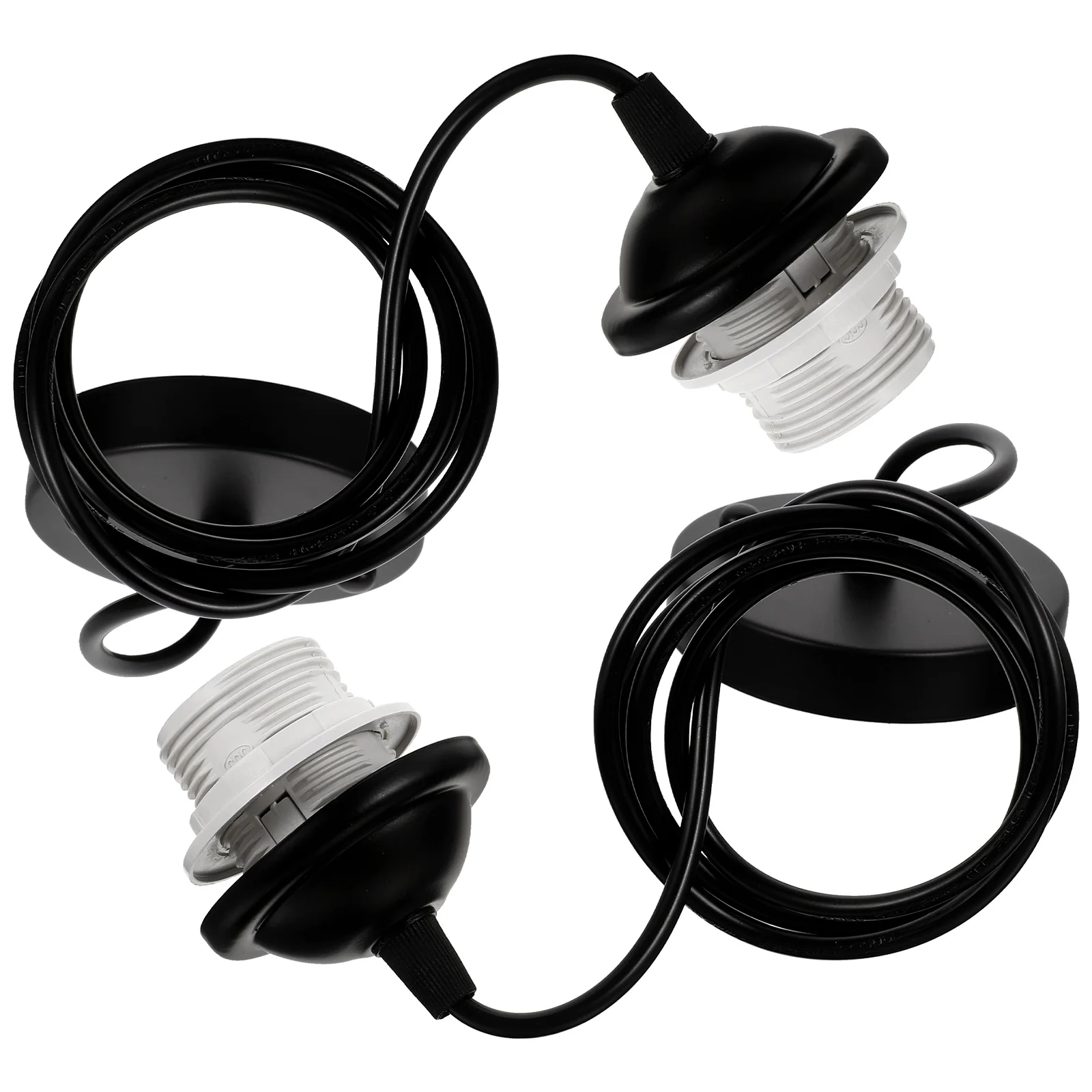 

2Pcs E27 Screw Lamp Socket Metal Light Bulb Holder Rotatable Ambient Lighting E27 Thread Lamp Holder Light Bulb Base