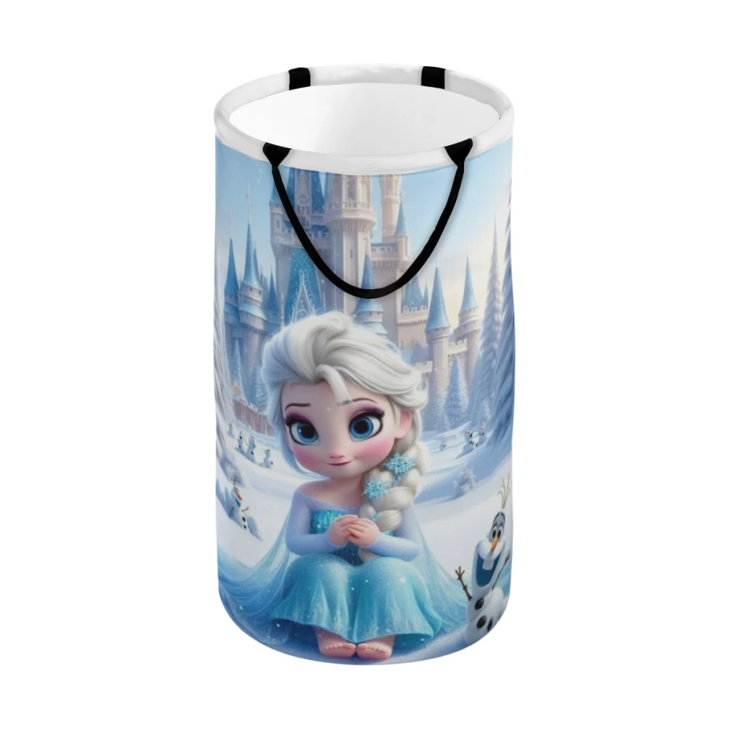 

Frozen Disney Elsa Large Capacity Laundry Basket Fabric Laundry Moving Folding Dirty Laundry Basket Cartoon