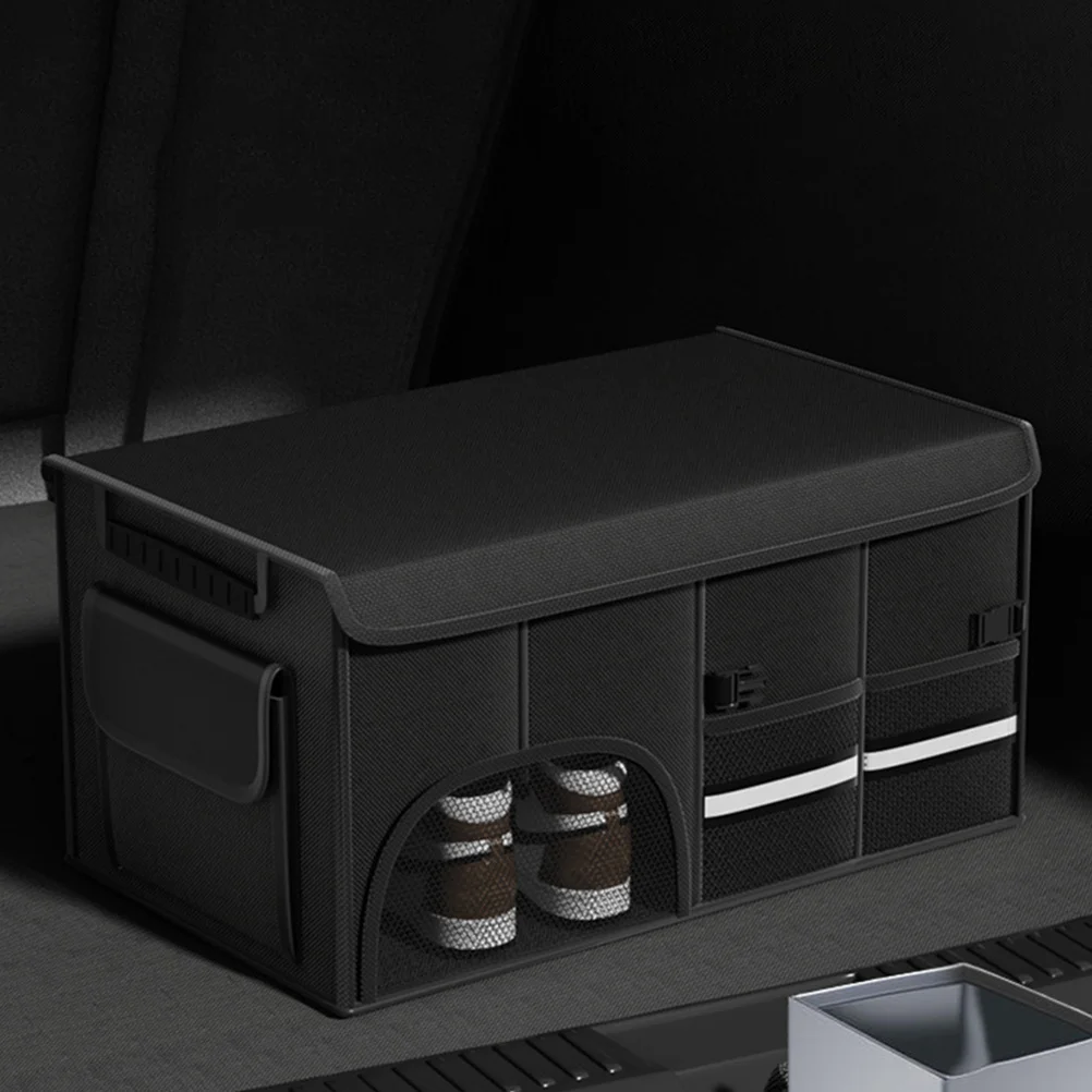 

Органайзер для багажника автомобиля, большая емкость, складной ящик для хранения из ткани Оксфорд, складная крышка, органайзер для хранения внедорожников, грузовиков, кемпинга