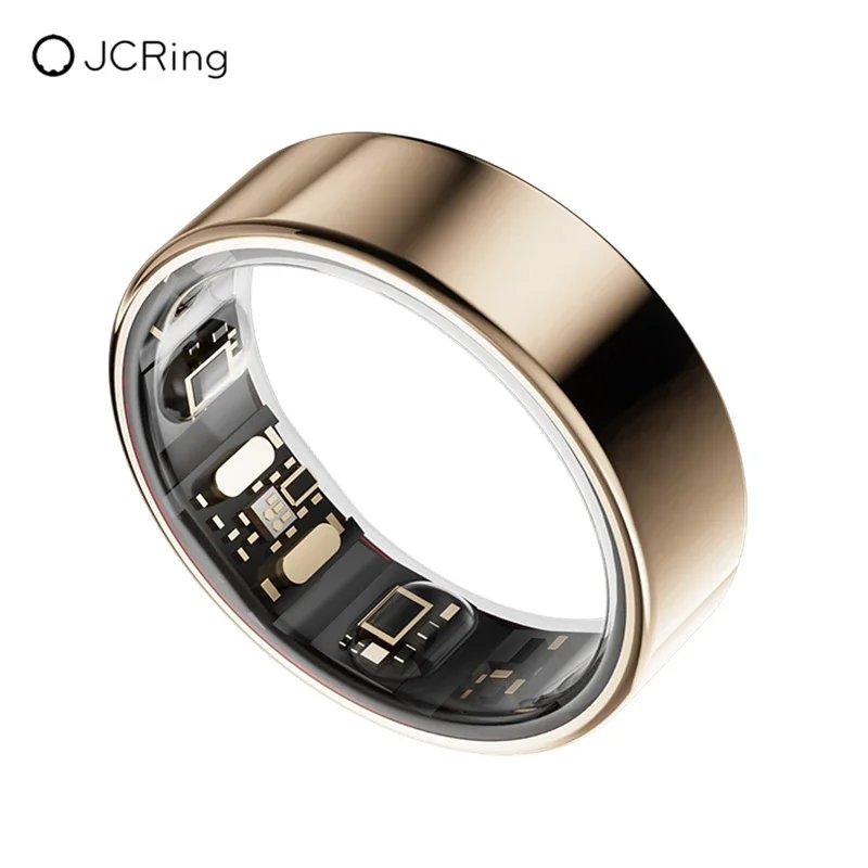 Smart Health Ring, Titanium Fitness Tracker with Temperature, Sleep & Health Monitoring