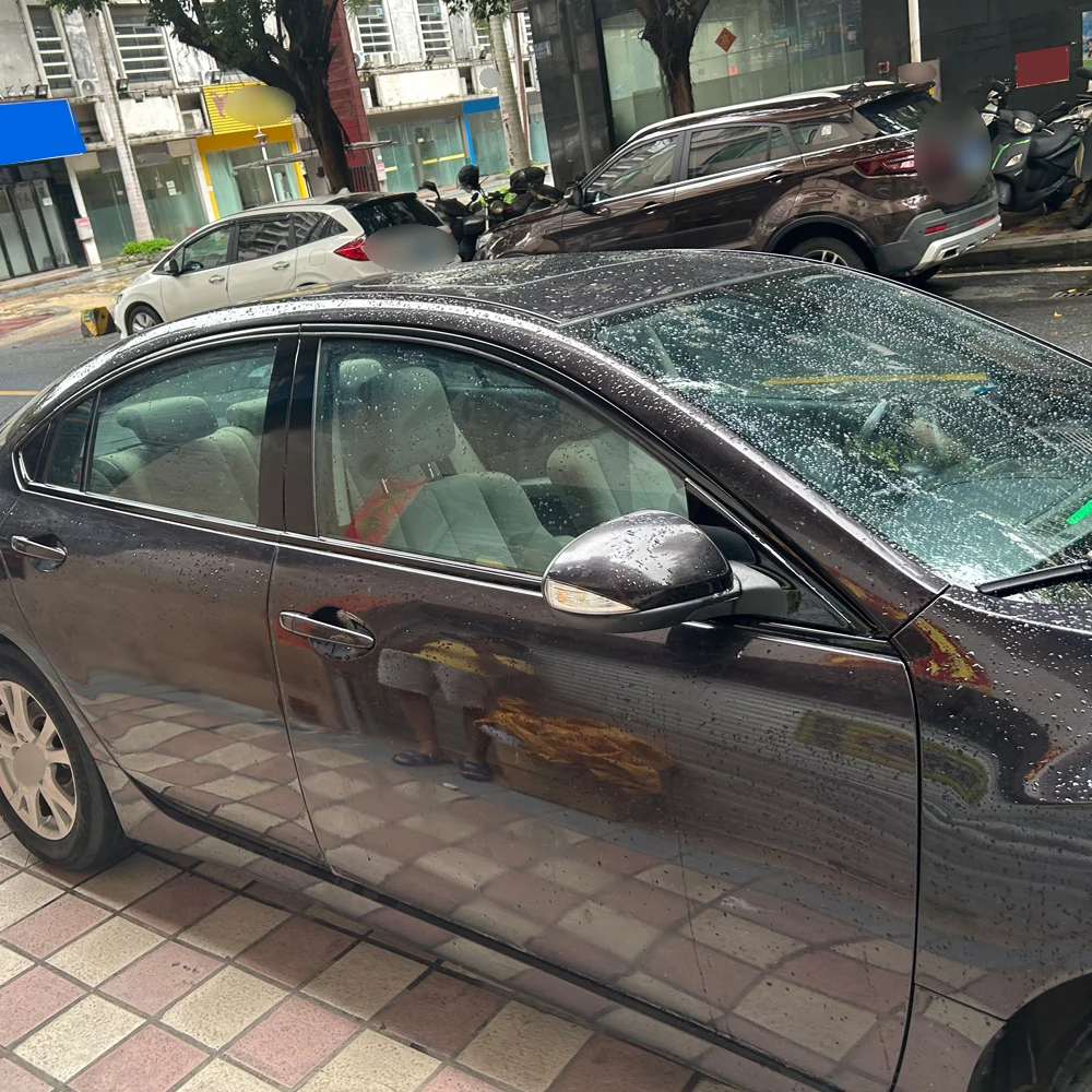 Glossy Black PVC Car Window Decorative Strip Sticker For Mazda 6 GH 2009-2013 Exterior Protection Accessory