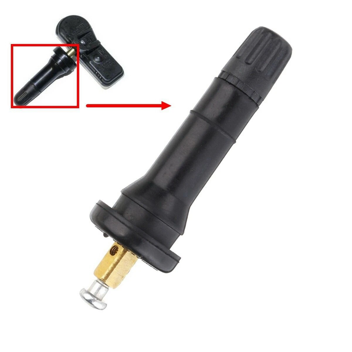 Sensor de pressão do pneu, Tpms Válvula Haste Bocal, Tipo, Chevrolet, Renault, Ford, 4Pcs