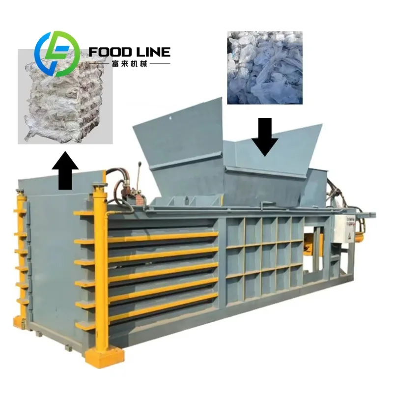 Horizontal Hydraulic Baler Multi‑Material Adaptable Compactor For Waste Paper Plastic Textile Aluminum Scrap Baling Processing