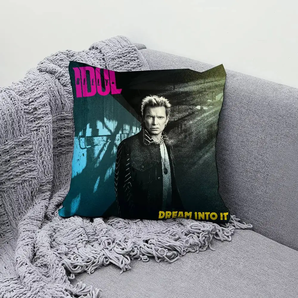 B-Billy Idol Dream Into It 30x30cm 45x45cm Pillow Case Decor Protective Covers Comfortable Soft For Sofa Living Room Home Office