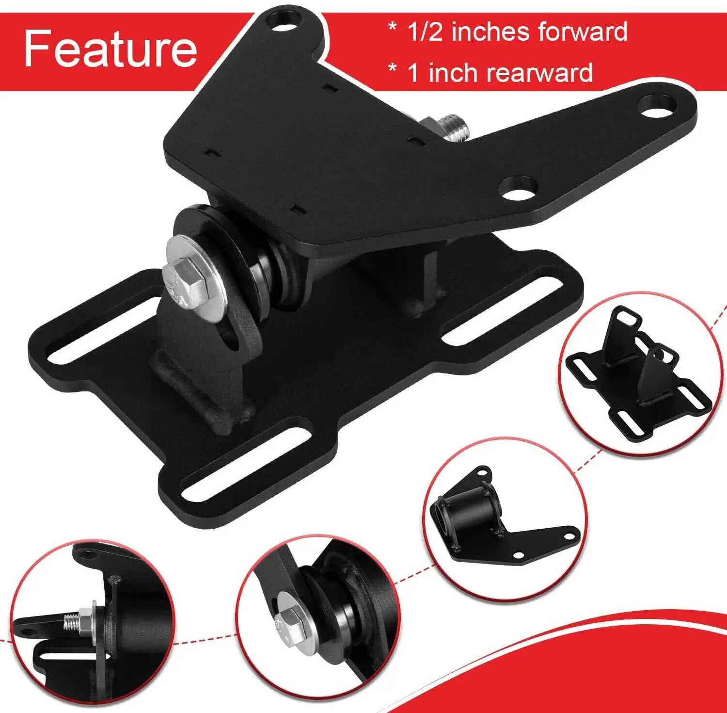 TENG MILE LS Conversion Engine Swap Mounts Adjustable with Hardware Suitable for GM Body 1978-1988 LS1 LS2 LS3 LS6 LSX LQ4 LQ9