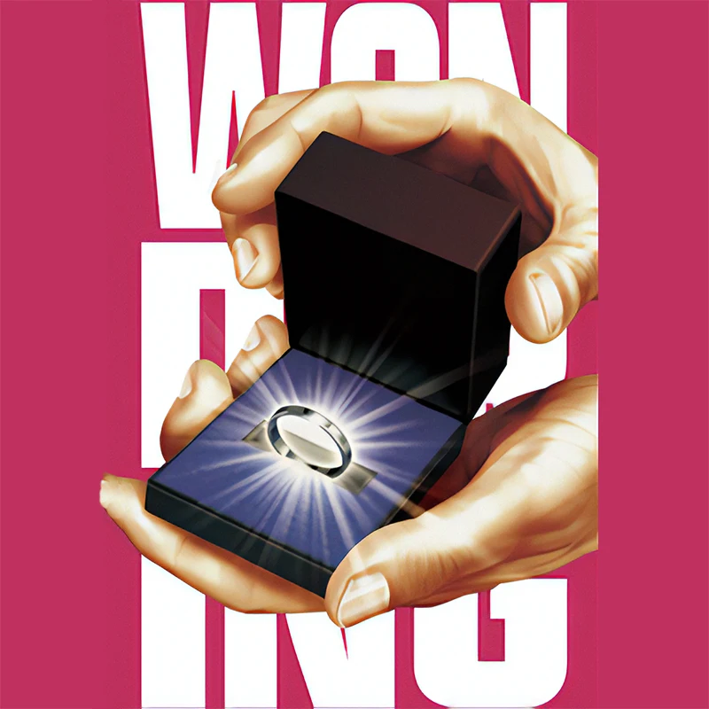 

Wonder Ring Pro Magic Tricks Classic Borrowed Ring/Coin Vanishing Appearing in Box Close-up Illusions Gimmicks Mentalism Props