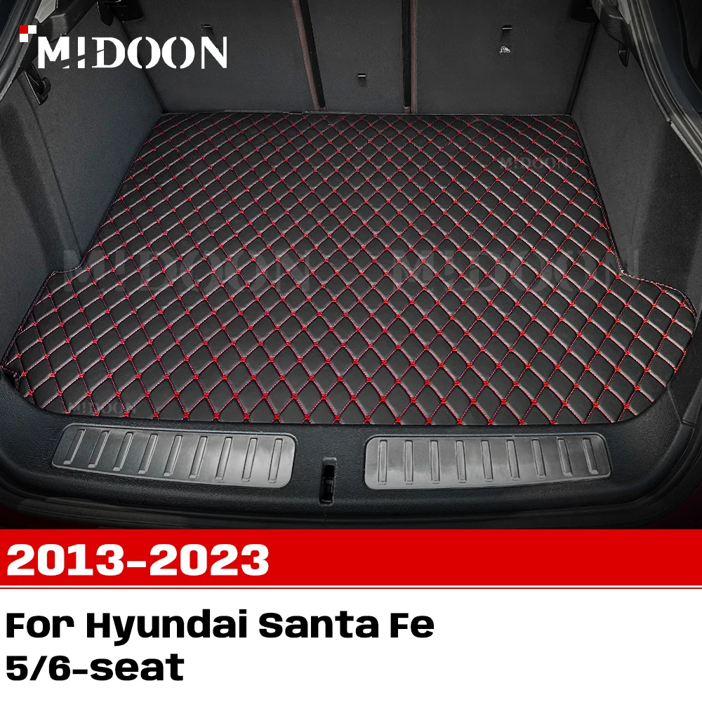 

Для Hyundai Santa Fe 5/6-сиденье 2013-2023 индивидуальный коврик для багажника автомобиля, антигрязная накладка, защитный коврик, вкладыш для багажника, авто аксессуары для интерьера