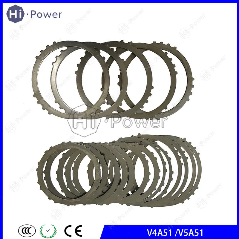 V4A51 R4A51 Auto Transmission Clutch Disc Steel plate 17PCS for Hyundai Santa Fe for Kia Carnival for Mitsubishi car gearbox ki