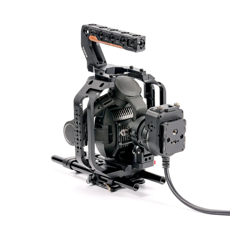 TILTA ES-T09-A Full Shooting Frame,for DJI Ronin 4D Flex Video Housing,Built-in Cold Shoe, NATO Rail and Expansion Mount Holders