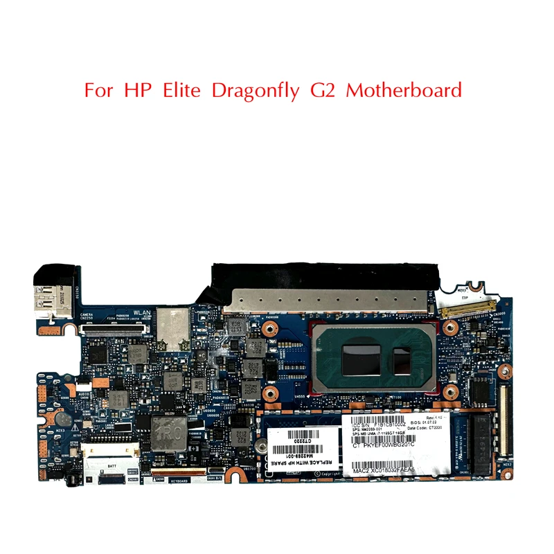 M42289-601 Used For HP Elite Dragonfly G2 Motherboard 6050A3218601-MB HSN-I32C With I5-11th I7-11th 8G 16G LPDDR4 100% Tested