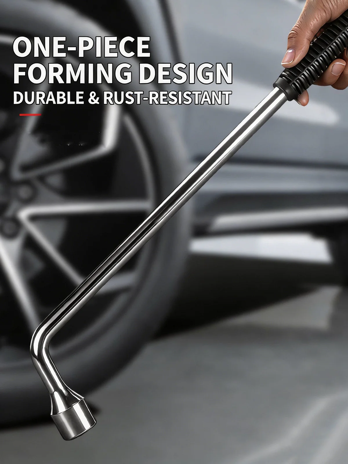 L Type Car Tire Wrench Extendable Socket Lug Wrench Labor Saving Spanner For Auto Motorcycle Repair Car Spare Tire Changing Tool