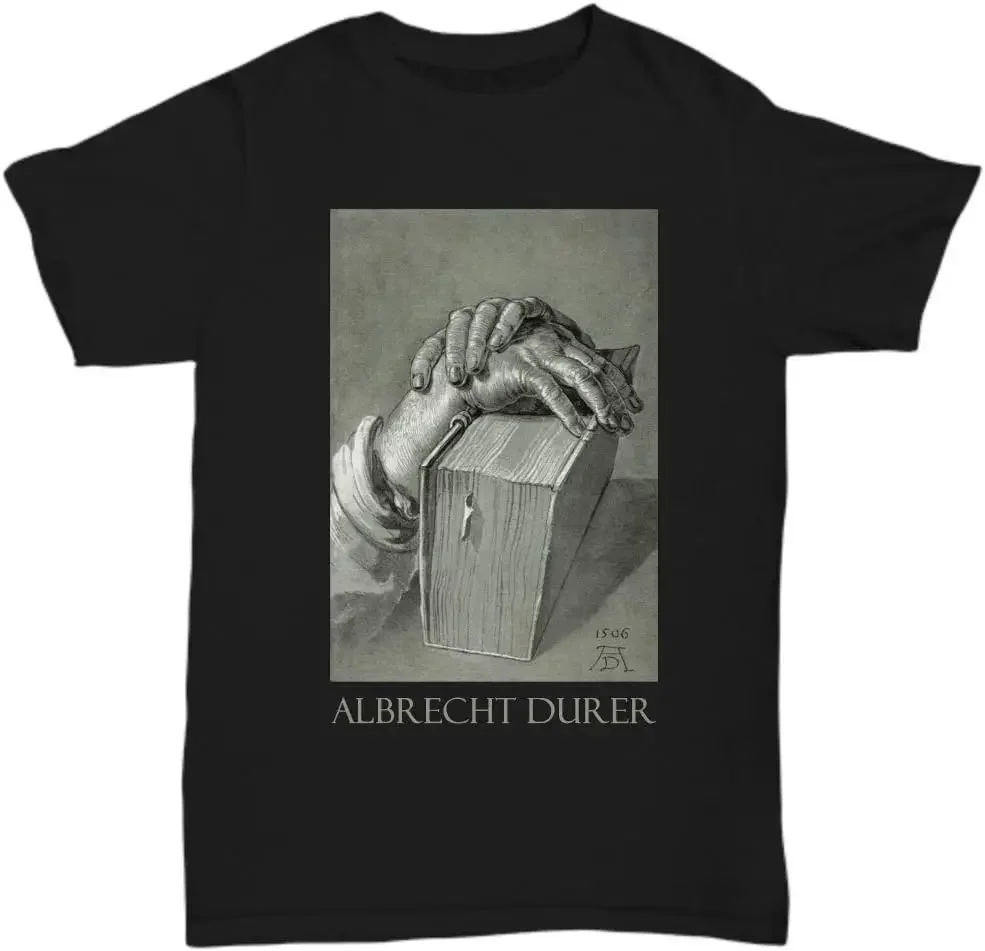 Hands on Bible (1506) by Albrecht Durer - Tees Y2K tops Unisex Summer Short Sleeve