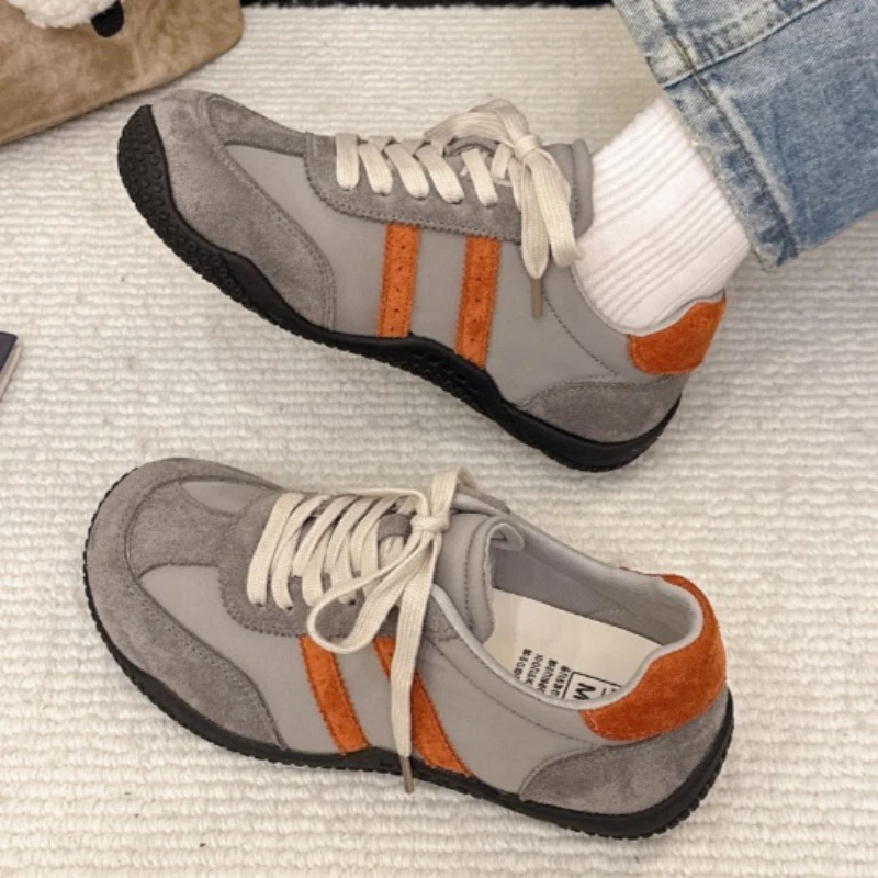 Women's Comfortable Color Blocking Sneakers New Spring and Autumn Women Anti Slip Fashionable Shallow Mouth Vulcanized Shoes