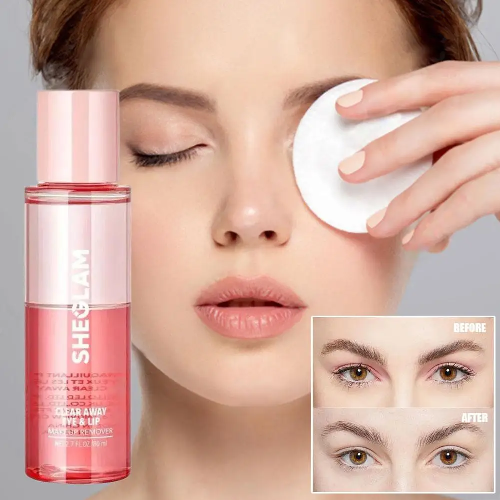 Marke Red Pomegranate Makeup Remover SHEGLAM Clear Away Sanfte Tiefenreinigung Aufhellen Nicht reizende Augenlippe Gesichtsreinigungswerkzeuge