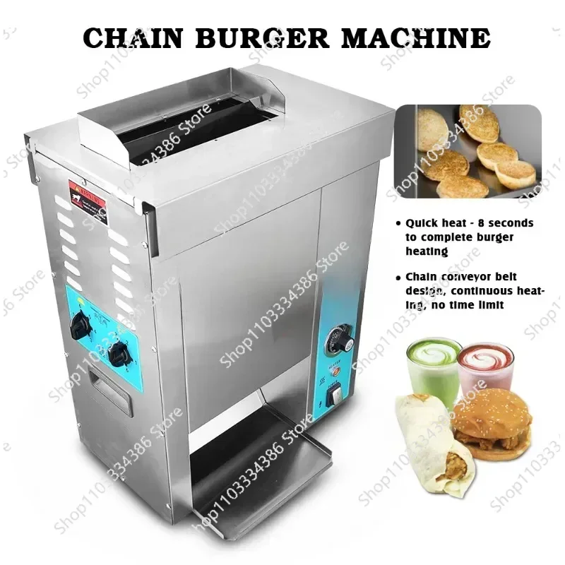 Newest Design Burger Buns Electric Portable Heated Hamburger Bun Grill Making Machine