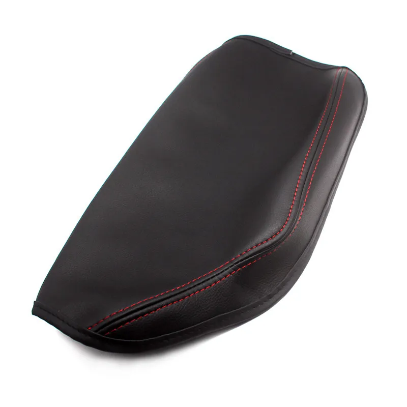 Black Microfiber Leather For BMW New 3 Series F30 2013 2004 2015 2016 2017 Car Center Console Armrest Box Protective Cover Trim