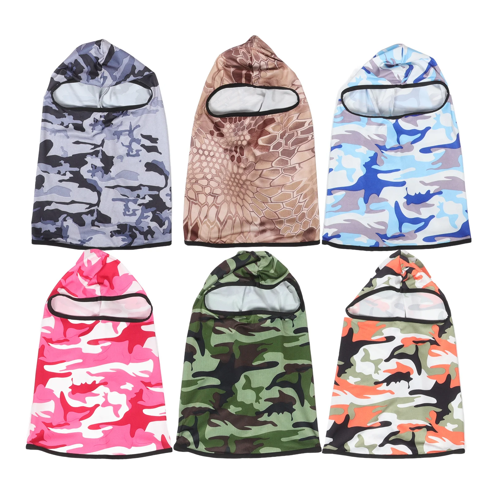 

6Pcs Windproof Sports Mask Hood Multifunctional Sun Protecting Balaclava for Cycling Skiing Motorcycling Outdoor Activities