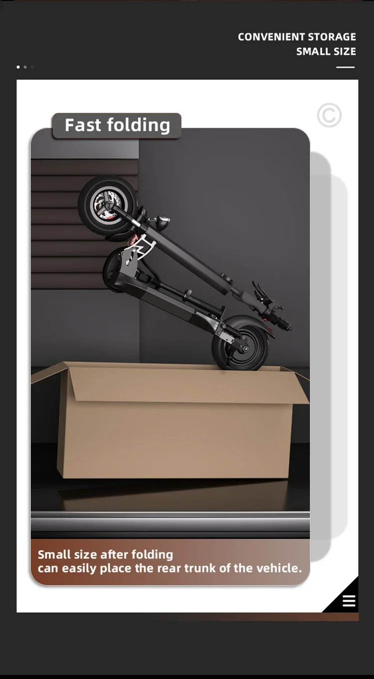FREEBOY J-01 Premium E-Scooter für Erwachsene, 48V 15Ah Akku, die erste Wahl für Pendler, 10-Zoll-Reifen – Detail 1