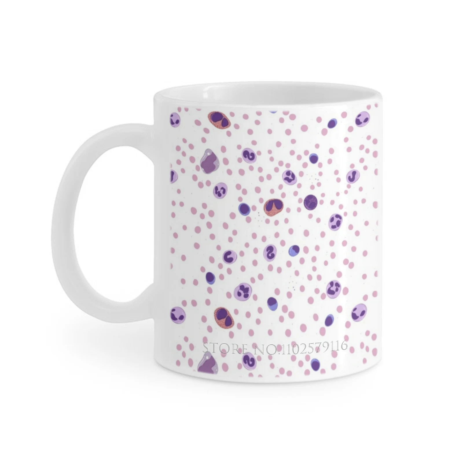 Small Wbc Differential Mugs Coffee Cups Milk Tea Mug Lab Lab Tech Med Tech Blood Blood Cells Hematology Science Cbc Coffee Mugs