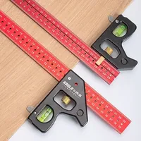 Gauges Heavy Duty High-precision Woodworking  aluminum alloy Multifunction Combined Angle Ruler 30/40cm Movable Angle Ruler