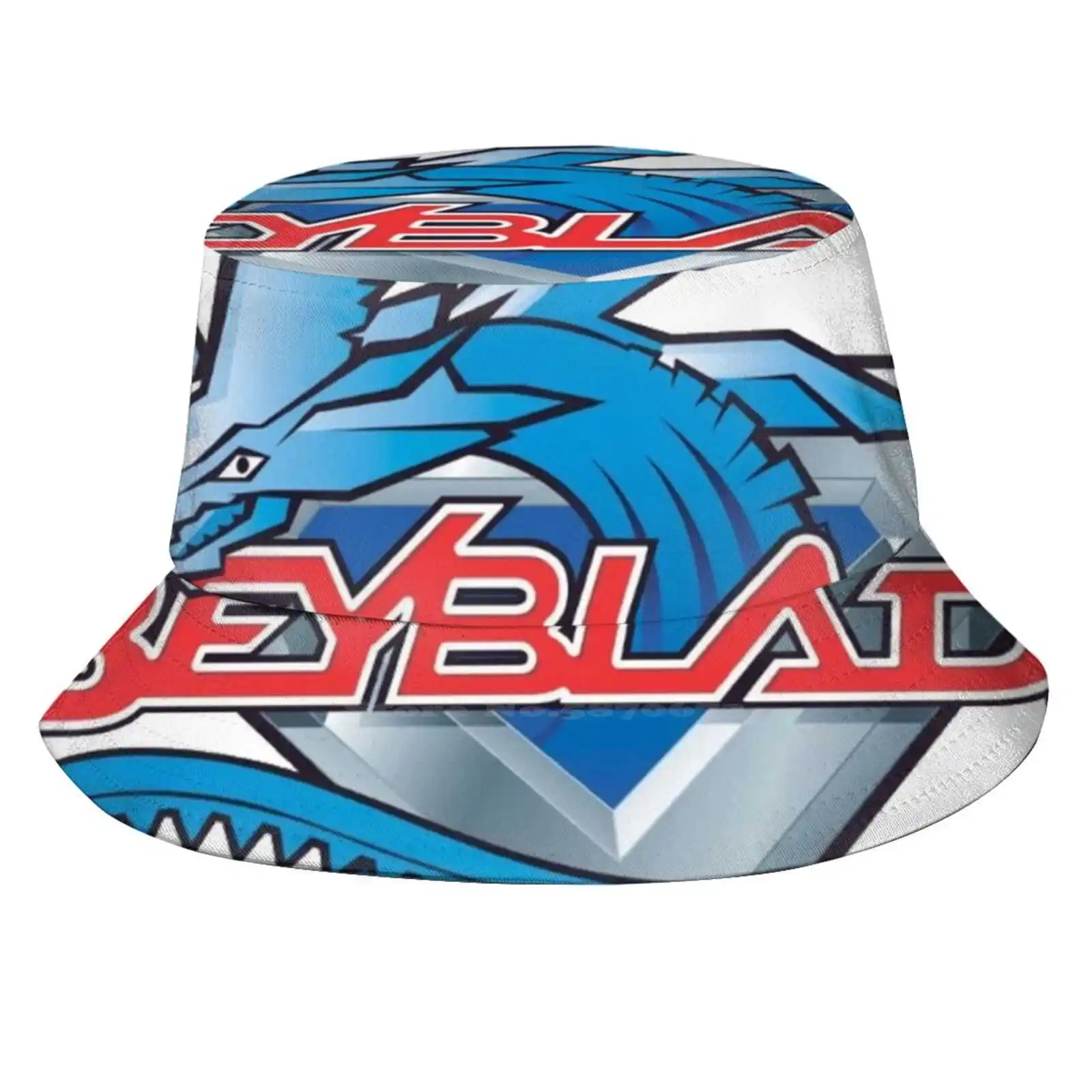 Beyblade Print Bucket Hats Sun Cap Beyblade Show Ty Games Gaming Digimon Anime Cartoon Manga Sports Dragoon Dragonite