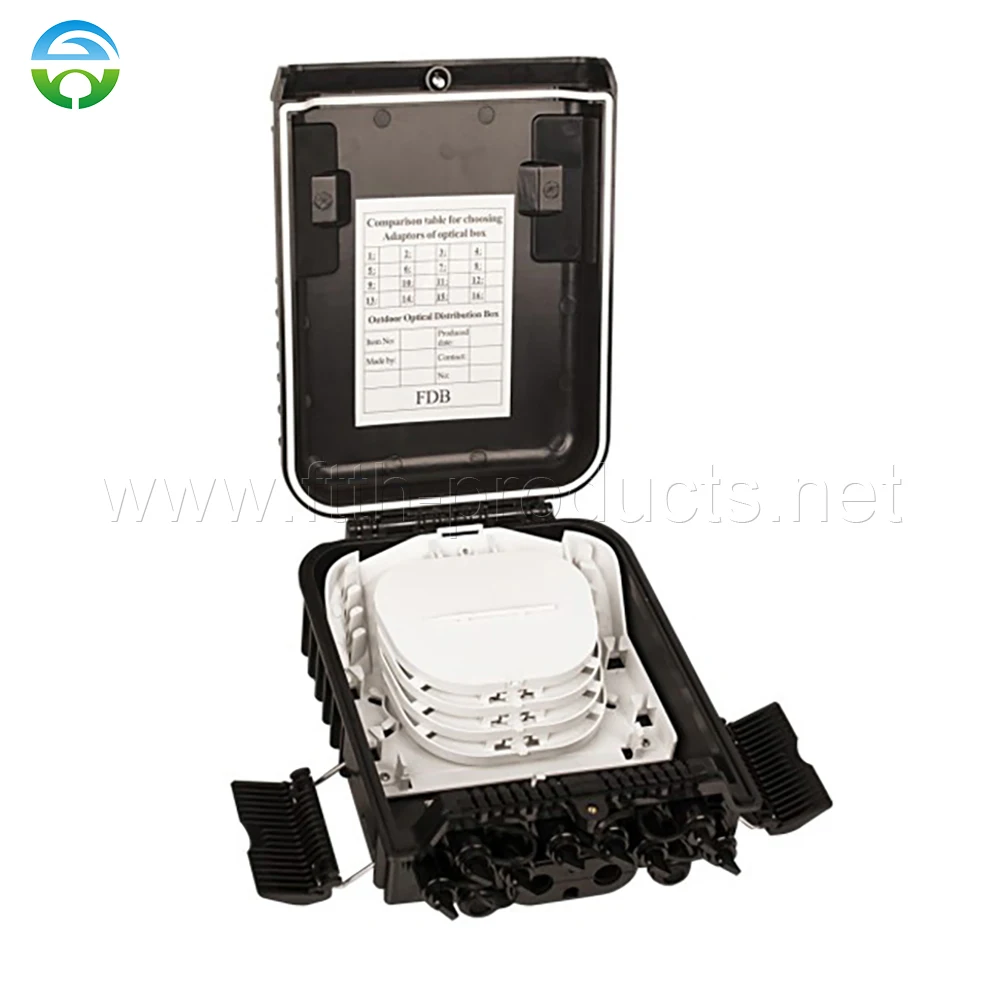 

10pcs HY-20-T8K 8 Core SC Simplex FTTH Terminal Box WIth 1X8 PLC Splitter