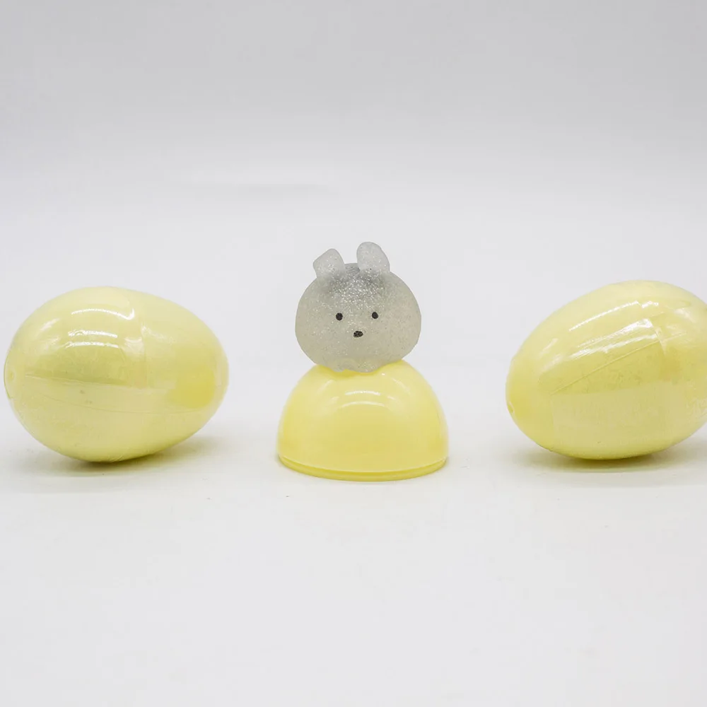 Moj Moj Squeeze Gashapon Capsule Toys Stress Relief Soft Rubber Chicks Rabbits Cats Fidget Eggs Cute Animal Children Gifts