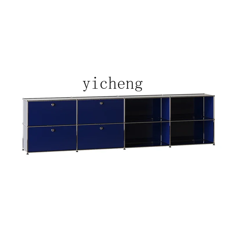decorative cabinet medieval side cabinet shelf bookcase module cabinet light luxury decoration